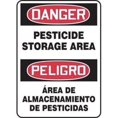 Accuform BILINGUAL OSHA DANGER Safety Sign SBMCAW116XT SBMCAW116XT